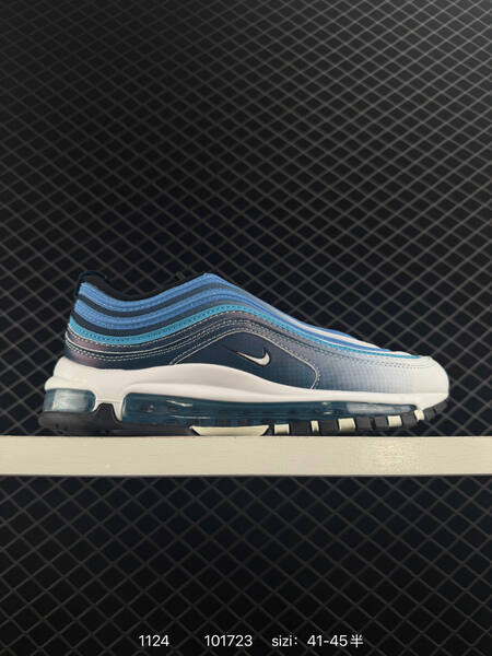 Nike Air Max 97 SE multi-color olive brown white green white black purple white and blue navy white EU 41-45 lifestyle