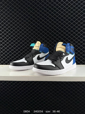 Jordan Air Jordan 1 Retro High OG Black White Blue Cream EU 36-46 Sneaker - Unisex (BS-80975)