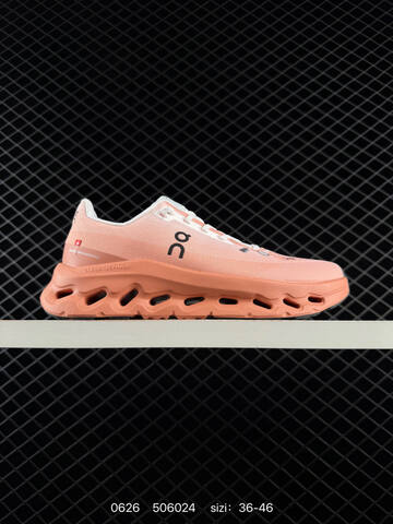 On Cloudsurfer Max Peach Pink White Dark Gray EU 36-46 Running Shoe Running Sneakers - Unisex (BS-85118)