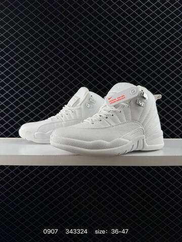 Jordan Air Jordan 12 Phantom White Silver EU 36-47 Basketball Shoe - Unisex (BS-80747)
