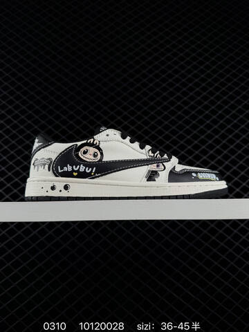 Jordan Air Jordan 1 Low Travis Scott Labubu Custom Off White Purple Pink EU 36-45 Sneaker - Unisex (BS-79682)