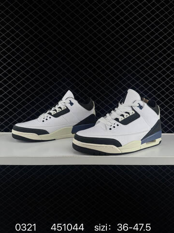 Jordan Air Jordan 3 Retro A Ma Maniere Diffused Blue White Black Navy Cream EU 36-47 5 Basketball Shoe - Unisex (BS-79637)