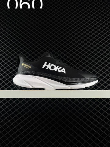 HOKA ONE ONE Challenger ATR 6 GTX Black Dark Grey Trail Shoe Trail Running Sneakers (BS-86211)
