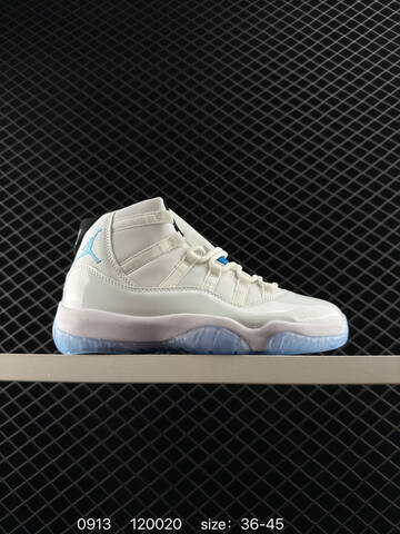 Jordan Air Jordan 11 Retro White Light Blue Black EU 36-45 Basketball Shoe - Unisex (BS-80723)