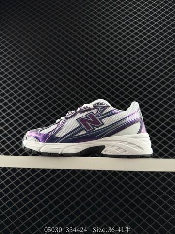 New Balance 740 U740CG2 White Purple Silver Black EU 36-41 Running Shoe - Unisex (BS-83381)