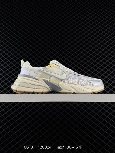 Nike V2K Run silver off white cream gum EU 36-45 running shoe
