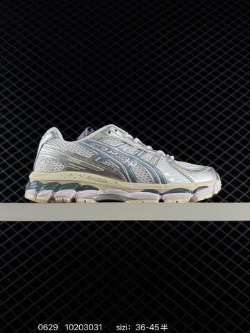 ASICS Gel Kayano 12 1 KITH Silver Cream Blue Orange EU 36 45 Running Shoe EU 36-45 Running Sneakers - Unisex (BS-81814)