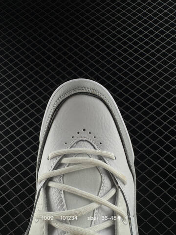 Jordan Air Jordan 2 White Light Grey Dark Grey Black EU 36-45 Basketball Shoe - Unisex (BS-80556)