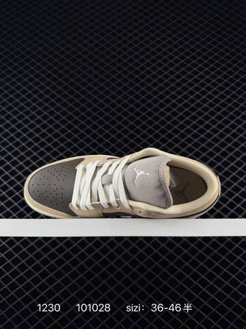Jordan Air Jordan 1 Low Dong Dan Khaki Brown Cream Grey White EU 36-46 Sneaker - Unisex (BS-79940)