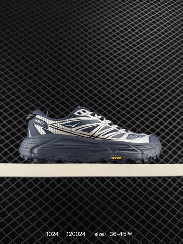 HOKA ONE ONE Mafate Speed 2 Off White Pale Yellow Dark Green Maroon EU 36-45 Trail Shoe Trail Running Sneakers - Unisex (BS-86411)