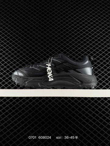 HOKA ONE ONE MAFATE THREE 2 Black Dark Grey EU 36-45 Trail Shoe Trail Running Sneakers - Unisex (BS-86177)