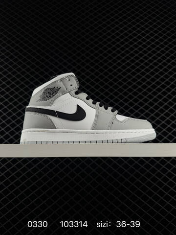Jordan Air Jordan 1 Mid Black White Orange EU 36-45 Basketball Shoe - Unisex (BS-79581)