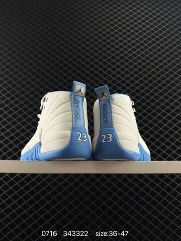 Jordan Air Jordan 12 Retro CT8013 170 White University Blue EU 36-47 Basketball Shoe - Unisex (BS-81060)