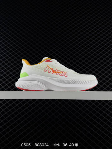 HOKA Mach 6 Black Grey Orange Cyan EU 36-45 Running Shoe Running Sneakers - Unisex (BS-86240)