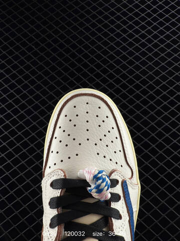 Jordan Air Jordan 1 Low OG SP Military Blue White Blue Cream Black Brown EU 36-46 Sneaker - Unisex (BS-80600)