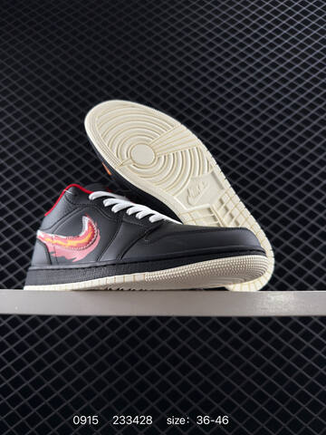 Jordan Air Jordan 1 Low FJ7222-101 White Black Red Orange Yellow EU 36-46 Sneaker - Unisex (BS-80709)