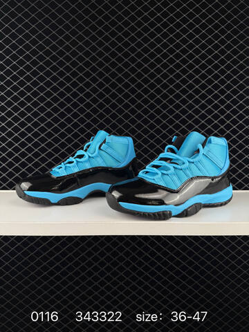 Jordan Air Jordan 11 Retro Black Blue EU 36-47 Basketball Shoe - Unisex (BS-79821)