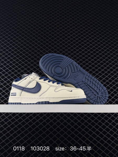 Nike SB Dunk Low Supreme sail navy EU 36-45 5 skate lifestyle