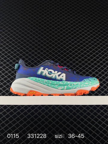 HOKA ONE ONE Mafate Speed 6 Orange Red Yellow Pink Dark Gray EU 36-45 Trail Shoe Trail Running Sneakers - Unisex (BS-86319)