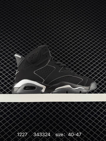Jordan Air Jordan 6 Retro Black Metallic Silver EU 40-47 Basketball Shoe - Men's (BS-79972)