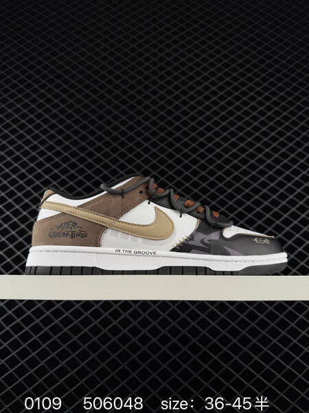 Nike Dunk Low black white brown tan 36-45 lifestyle