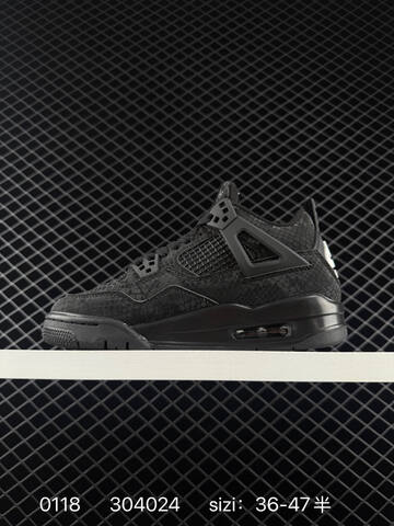 Jordan Air Jordan 4 Nigel Sylvester Bike Air Black White EU 36-47 Basketball Shoe - Unisex (BS-79804)