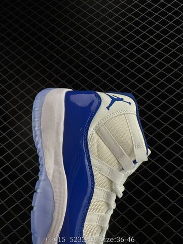 Jordan Air Jordan 11 Retro 378037-100 white royal blue