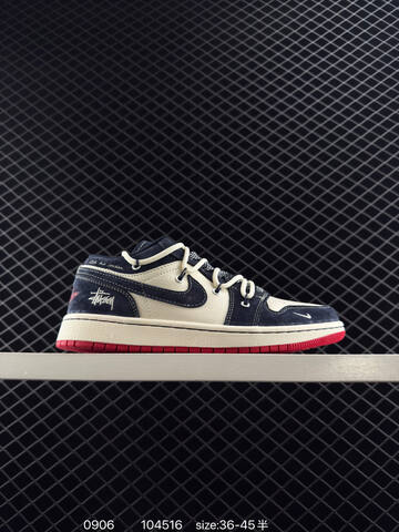 Jordan Air Jordan 1 Low Off White Grey Black EU 36-45 Sneaker - Unisex (BS-80757)