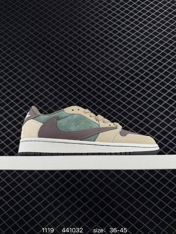 Jordan Air Jordan 1 Low OG SP Beige Green Brown White Black EU 36-45 Sneaker - Unisex (BS-80239)