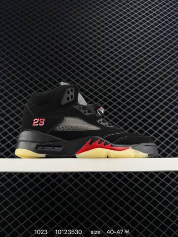 Jordan Air Jordan 5 Retro White Black Pink Blue EU 36-47 Basketball Shoe - Unisex (BS-80455)