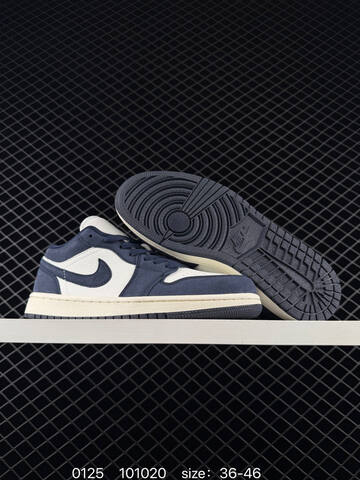 Jordan Air Jordan 1 Low Navy White Sail Red EU 36-46 Sneaker - Unisex (BS-79772)