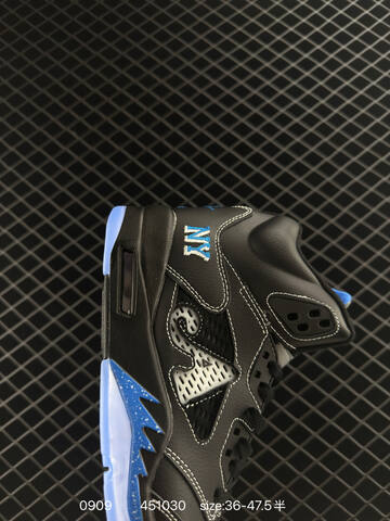 Jordan Air Jordan 5 Low Black White Blue EU 36-47 5 Basketball Shoe - Unisex (BS-80741)
