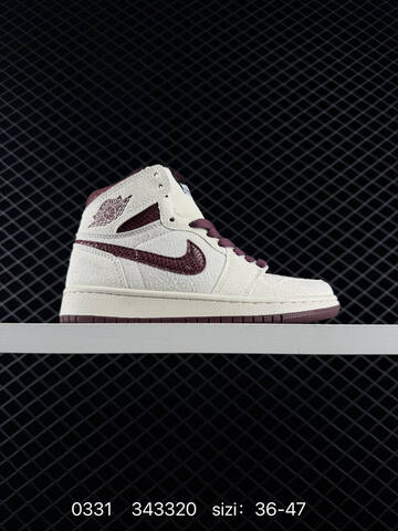 Jordan Air Jordan 1 Mid White Black Red EU 36-47 Basketball Shoe - Unisex (BS-79572)