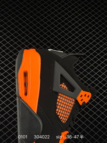 Jordan Air Jordan 4 Retro CT8527-400 Black Orange EU 36-47 Basketball Shoe - Unisex (BS-79919)
