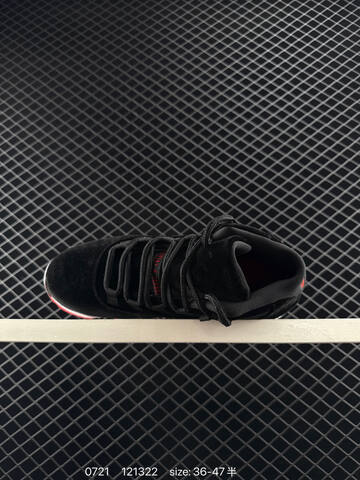 Jordan Air Jordan 11 Retro Bred Velvet Black White Red EU 36-47 Basketball Shoe - Unisex (BS-81037)