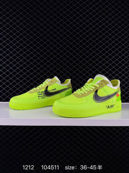 Nike Air Force 1 Low volt neon yellow black EU 36-45 5 lifestyle