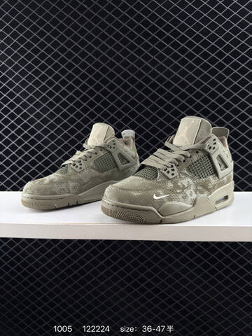Jordan Air Jordan 4 Retro HF4340-800 Olive Green Beige White EU 36-47 Basketball Shoe - Unisex (BS-80571)
