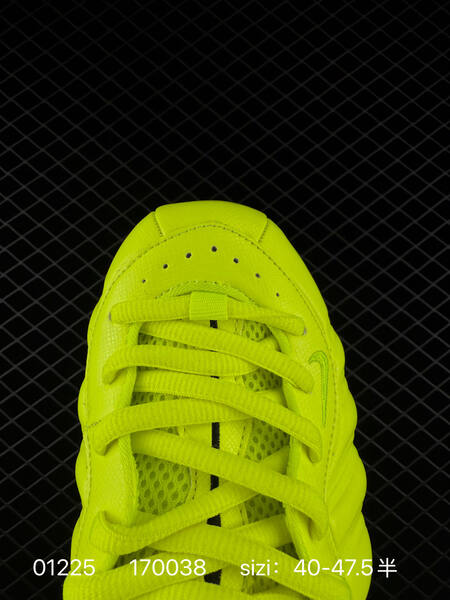Nike Foamposite One neon yellow volt with black checkered accents 40-47 5 basketball lifestyle