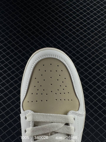 Jordan Air Jordan 1 Low IB8855 121 White Beige Brown Gum EU 36-46 Sneaker - Unisex (BS-80580)