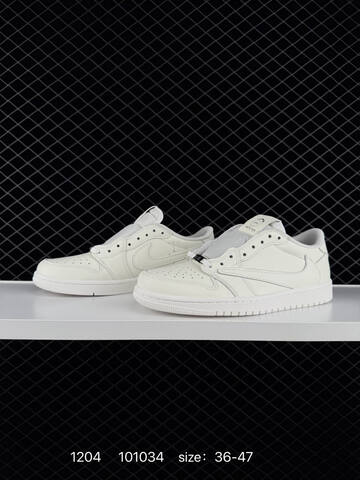 Jordan Travis Scott x Air Jordan 1 Low Off White Light Grey EU 36-47 Sneaker - Unisex (BS-80114)