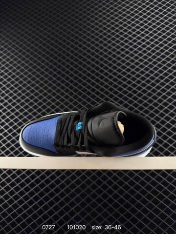 Jordan Air Jordan 1 Low Black Blue White EU 36-46 Sneaker - Unisex (BS-81012)
