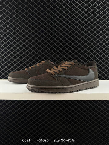 Jordan Air Jordan 1 Low Travis Scott Reverse Mocha DM7866 162 Dark Brown Black Light Brown EU 36-45 Sneaker - Unisex (BS-80863)