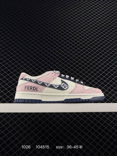 Nike SB Dunk Low beige black with Fendi monogram details EU 36-45 5 skate lifestyle
