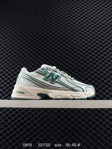 New Balance 740 purple orange teal yellow white gold blue
