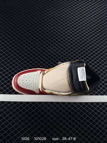 Jordan Air Jordan 1 Retro High OG NRG Union Los Angeles Red White Black Grey Cream EU 36-47 Basketball Shoe - Unisex (BS-80435)