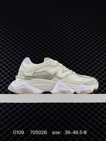 New Balance 9060 Off White Light Green Light Purple Pink White EU 36-46 5 Sneaker - Unisex (BS-82405)