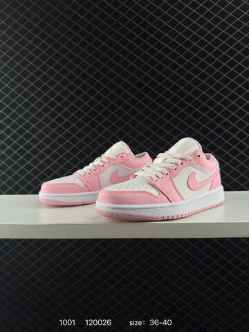 Jordan Air Jordan 1 Low White Light Pink EU 36-40 Sneaker - Unisex (BS-80591)