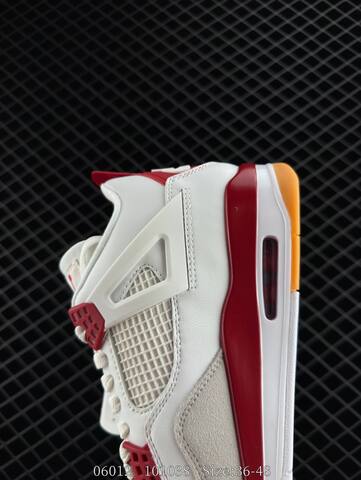 Nike Air Jordan 4 Retro White Red Gum Light Gray EU 36-48 Basketball Shoe - Unisex (BS-81216)