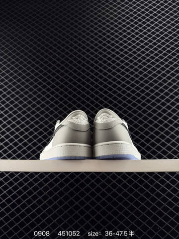 Jordan Air Jordan 1 Low Dior White Grey Black Blue EU 36-47 5 Sneaker - Unisex (BS-80745)
