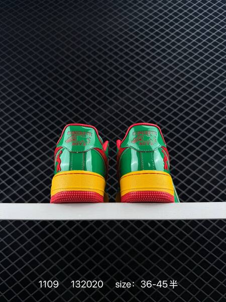 Nike Air Force 1 07 green yellow red EU 36-45 5 lifestyle